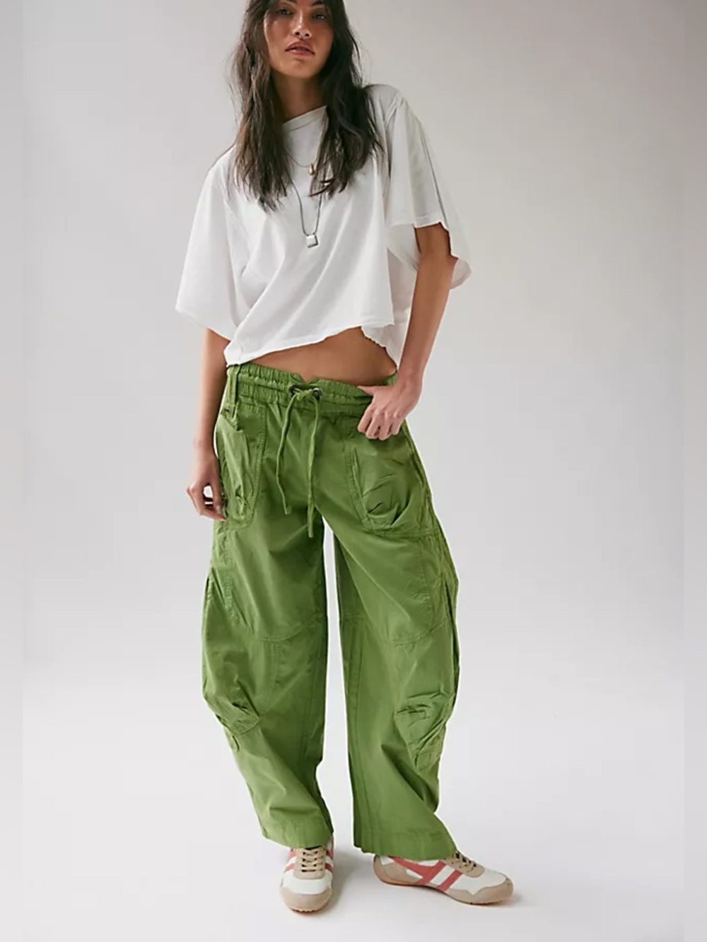 We The Free Onset Cargo Pants Calla Green - Size Large